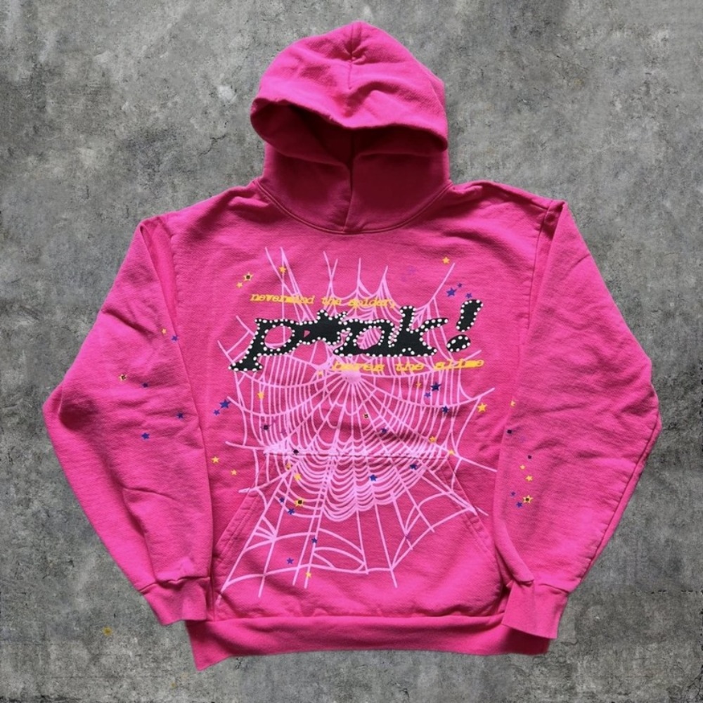 Pink Sp5der hoodie